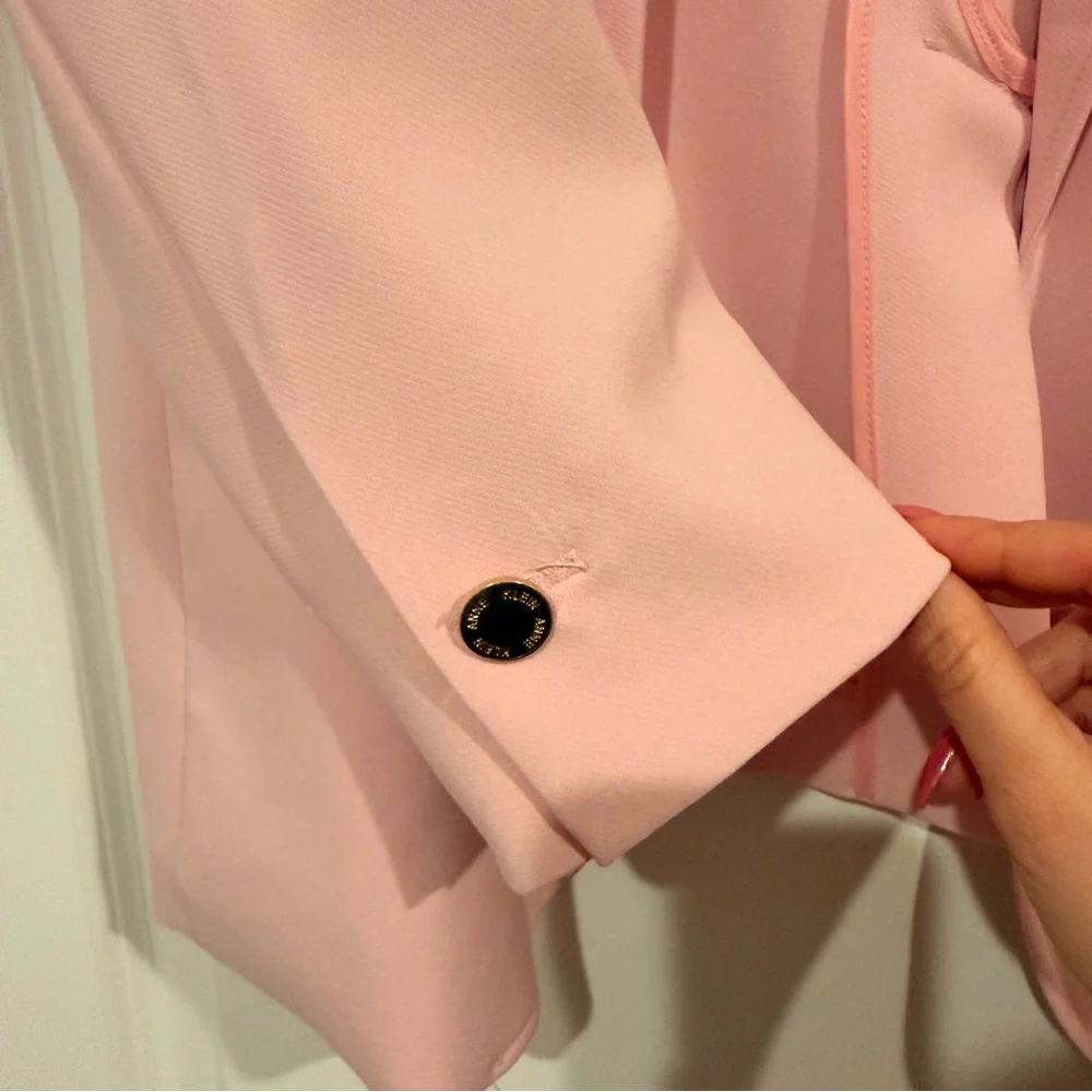 NWT ANNE KLEIN PINK BLAZER SIZE MEDIUM - Picture 4 of 5